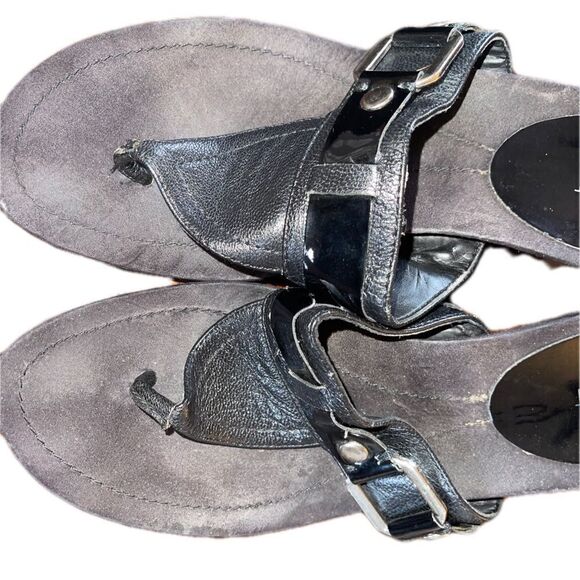 Nine West Black Size 8 1/2 Sandals - Picture 6 of 7